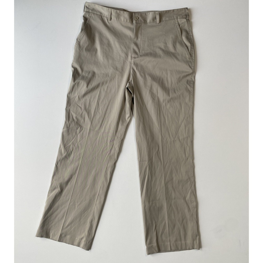 Nike Dri-Fit Golf Pants Men Khaki 36x31 Standard Fit Chino Straight Performance
